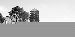 兰州黄河楼项目全面施工 近百米高度将在马滩崛起