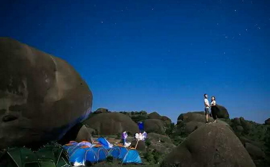 连城莒溪狗子脑峰顶成夏夜露营观星佳地